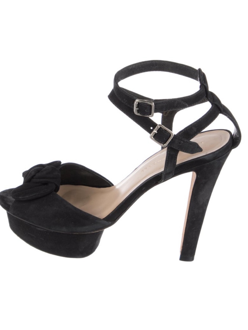 Loeffler Randall Suede Bow Platform Heels